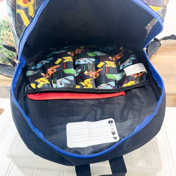 Pokemon Pikachu 17" Laptop Backpack Book Bag Unused No Tag Pokemon Bag - Picture 2 of 7